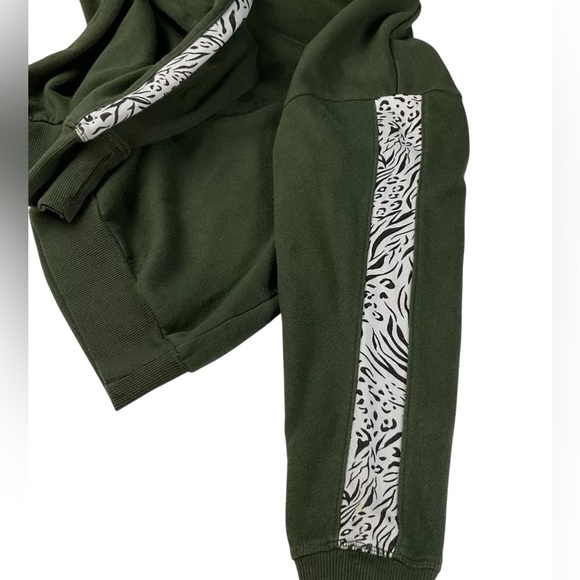 NWOT JUICY COUTURE Sport Green Wildcat Fleece Hoodie Womens Sweatshirt Small - Picture 3 of 11